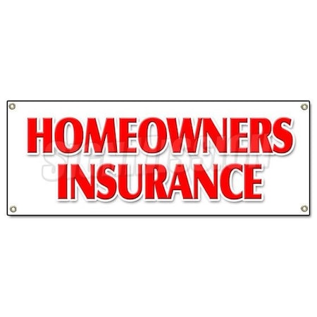 Signmission HOMEOWNERS INSURANCE BANNER SIGN home owners house building apts B-Homeowners Insurance
